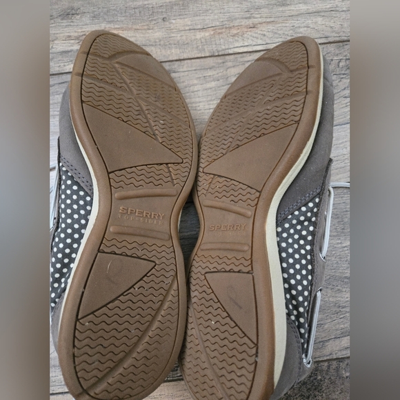 Sperry Women's Grey Leather 9.5m Boat Shoes - Picture 9 of 16